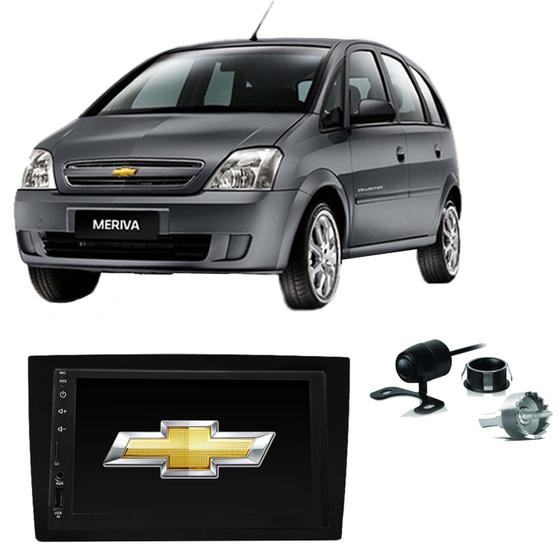 Imagem de Kit Central Multimídia Meriva Mp5 / Mp8 + Moldura + Câmera + TV