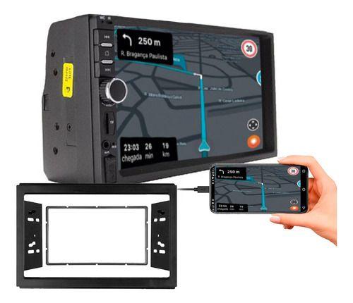 Imagem de Kit central multimidia mp5 7 pol com moldura cobalt onix 2013 a 2018
