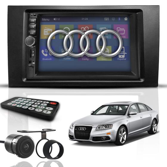 Imagem de Kit Central Multimídia Mp5 Espelha Dvd 2 Din Bluetooth Audi A6