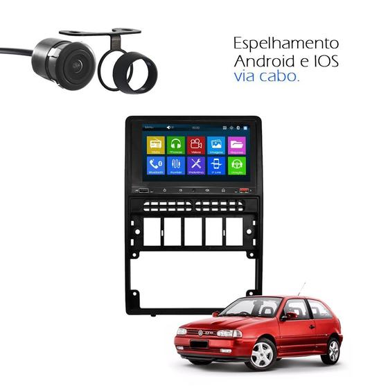 Imagem de Kit Central Multimidia MP5 MP8 Gol G2 Com Camera de Re e Espelhamento