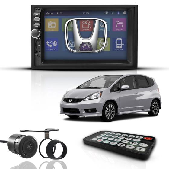 Imagem de Kit Central Multimídia Universal Mp5  Espelha Honda Fit