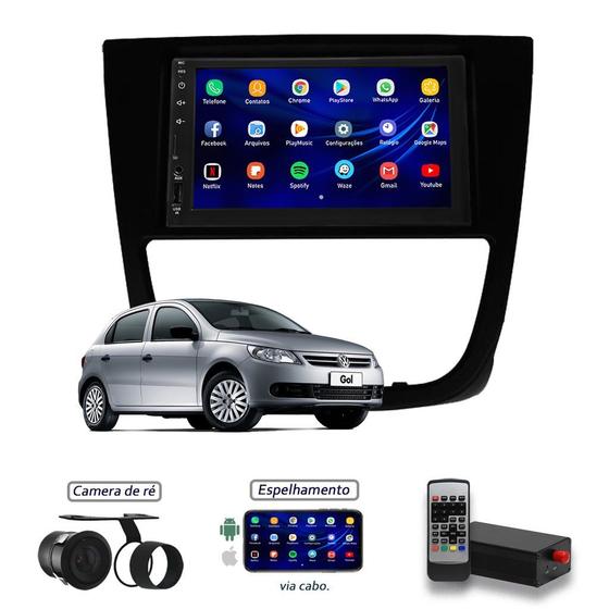 Imagem de Kit Central Multimídia Volkswagen Gol G5 08/12 Mp8 + Moldura + Câmera de Ré + Tv