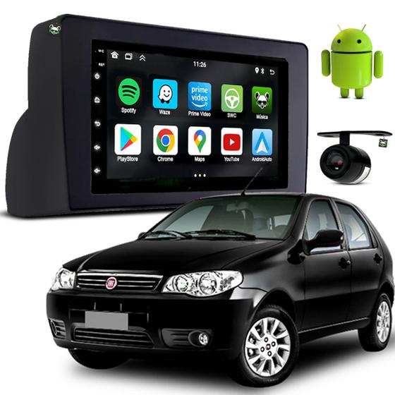 Imagem de Kit Central Mutimidia Android 7 Pol Palio 1995 1996 1997 1998 1999 2000 2001 2002 2003 2004 2005