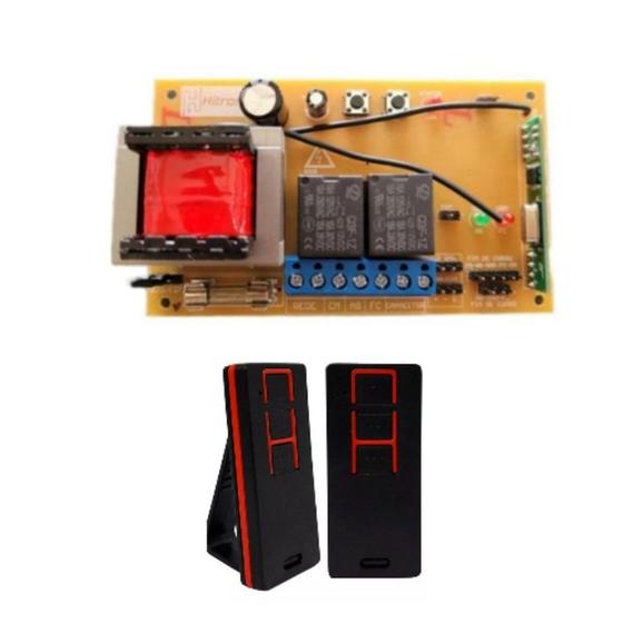 kit Central Placa Para Motor de Portão com 2x controles Menor preço em kit Central Placa Para Motor de Portão com 2x controles