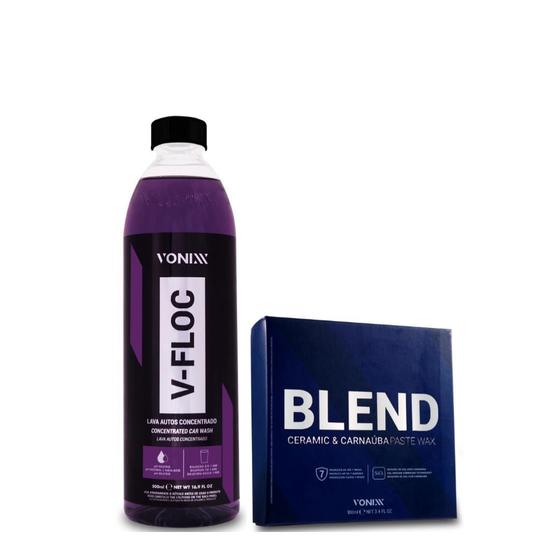 Imagem de Kit Cera Blend Carnauba Silica + V-Floc 500Ml Vonixx