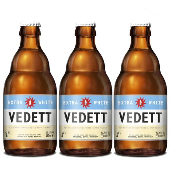 Imagem de Kit Cerveja Belga VEDETT Extra White 330ml (3 garrafas)