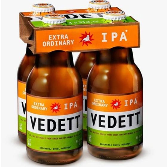 Imagem de Kit Cerveja Belga VEDETT IPA 330ml Pack (4 garrafas)