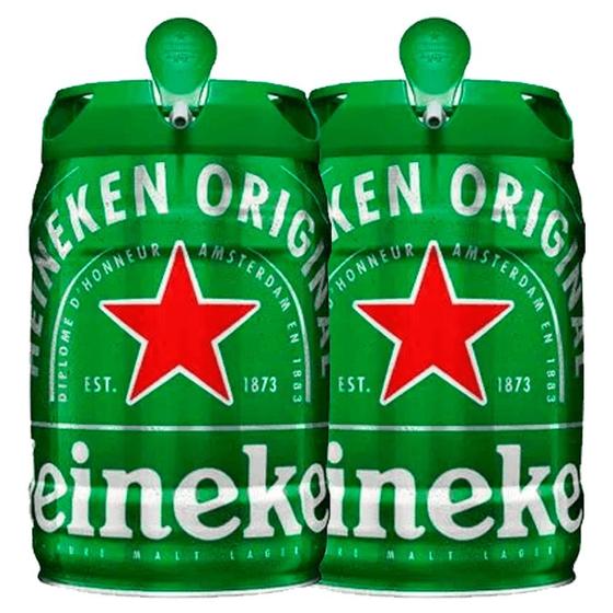 Kit Cerveja com 02 Barril Heineken 5L Menor preço em Kit Cerveja com 02 Barril Heineken 5L