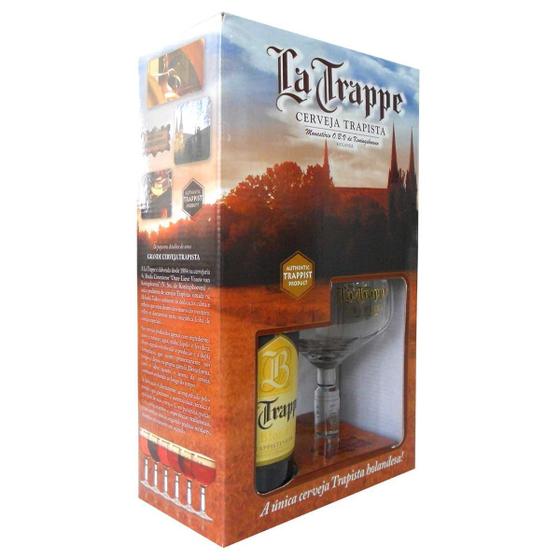 Imagem de Kit Cerveja La Trappe Holanda 750ml + Taça - Belgian Blond