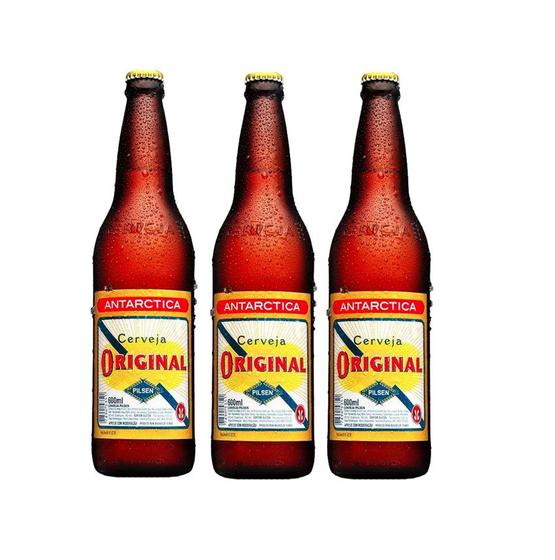 Kit Cerveja Original One Way Garrafa 600ml 3uni Cerveja Magazine Luiza