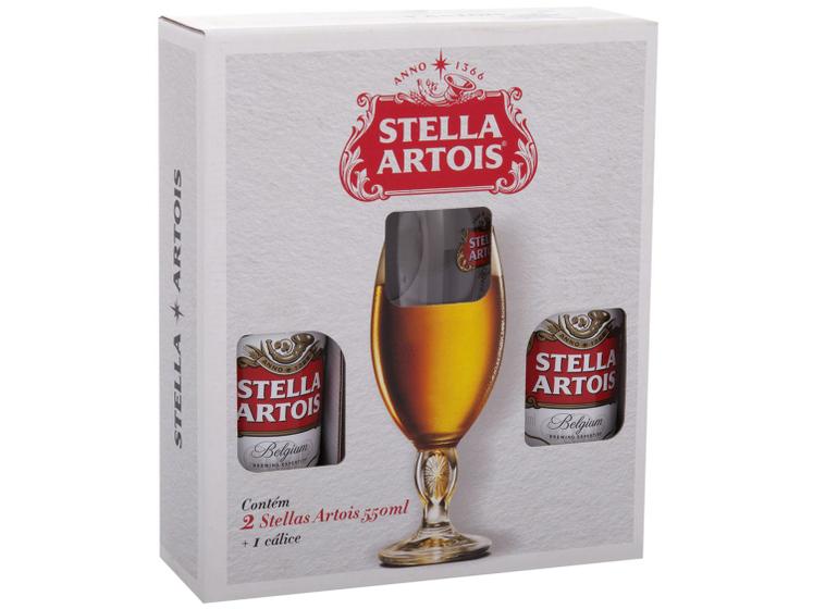 Imagem de Kit Cerveja Stella Artois Lager 2 Unidades 550ml