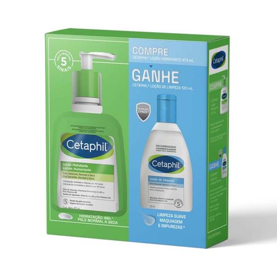 Imagem de Kit Cetaphil Loção Hidratante 473ml + Loção de Limpeza 120ml