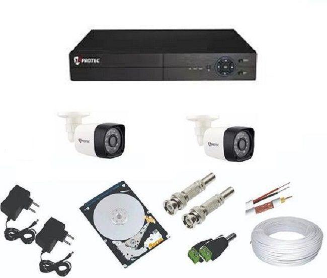 Kit Cftv 2 Câmeras Segurança Dvr Hd 4 Ch Protec - Câmera CFTV ...