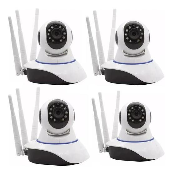 Imagem de Kit CFTV Sem Fio 4 Câmeras Wifi HD 720p Robo Wireless - INOVA