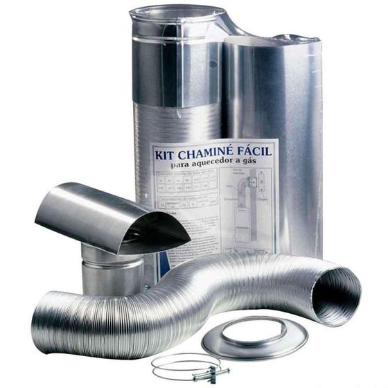 Imagem de Kit Chaminé Fácil 90X370mm P/Aquec.Passagem Westaflex