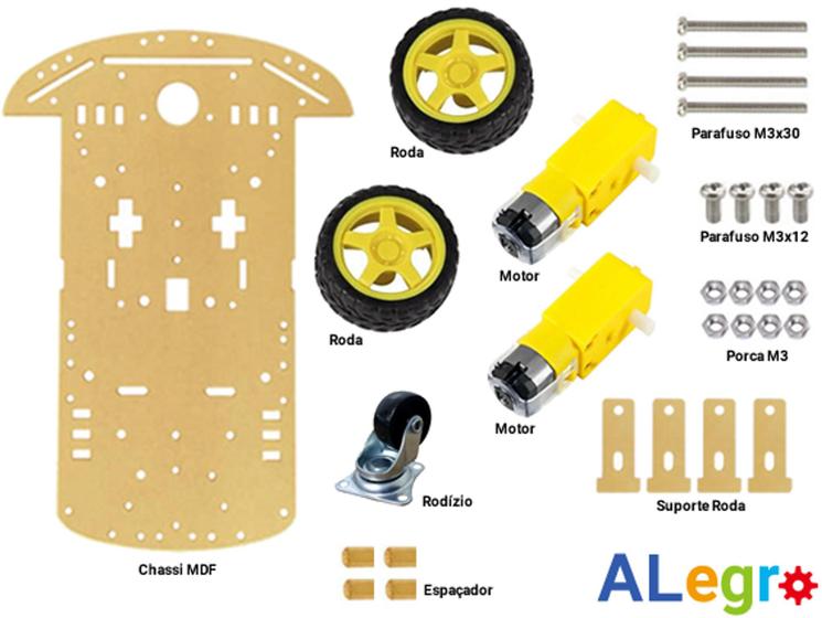 Kit Chassi 2 Rodas Robótica Arduino é ruim? Kit Chassi 2 Rodas Robótica Arduino é boa?