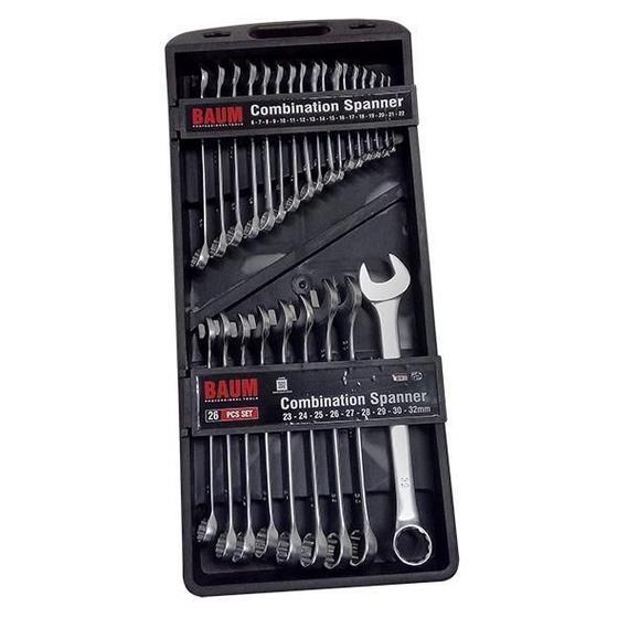 Imagem de Kit Chave Combinada 26 Pcs Baum 6Mm A 32Mm