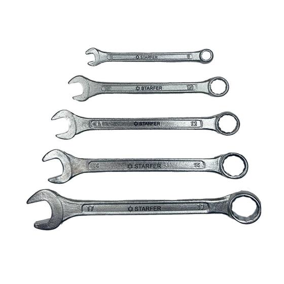 Imagem de Kit Chave Combinada Starfer 10 a 17 Mm 