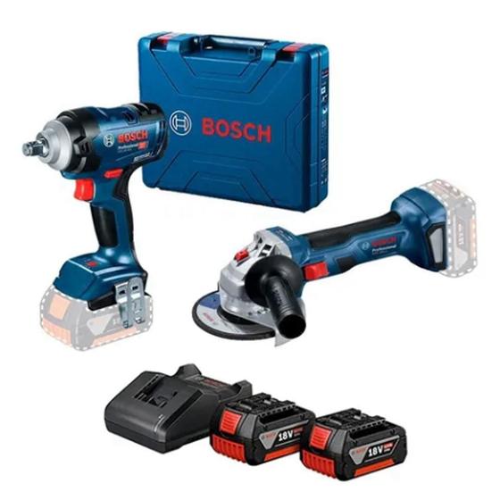Kit chave de impacto gds 18v-400+gws 180-li c/ bat - BOSCH - Kit ...