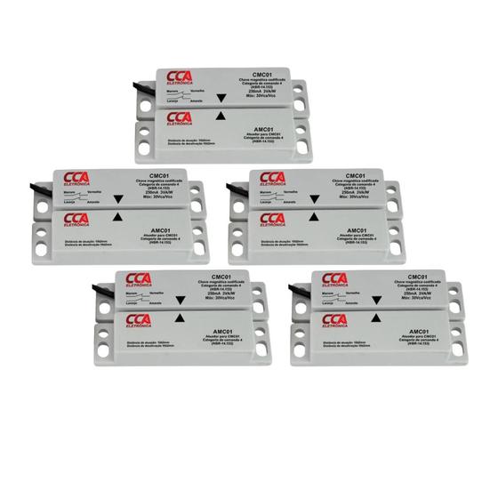 Imagem de Kit Chave Magnética Codificada CMC01 (sensor+atuador) Contatos 2NF - Categoria comando 4