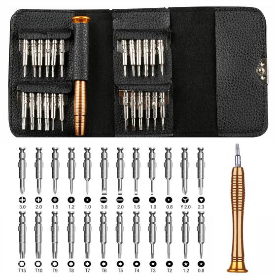 Kit Chave Para Abrir Celular Notebook de Precisão 25pç Profissional Menor preço em Kit Chave Para Abrir Celular Notebook de Precisão 25pç Profissional