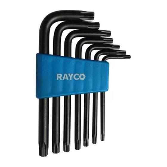 Imagem de Kit Chave Rayco Torx Tipo L 7 Peças