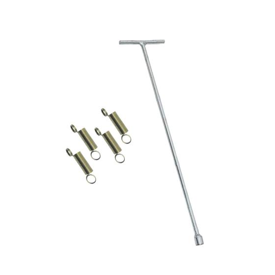 Imagem de Kit Chave T 10mm Longa Agitador + Molas Electrolux Lm08 Lm06