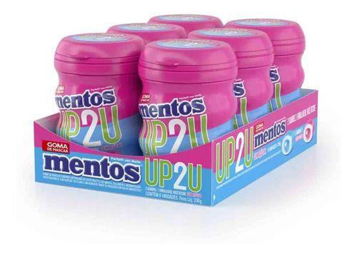 Imagem de Kit Chiclete Mentos 6x56g Garrafinha Up2u