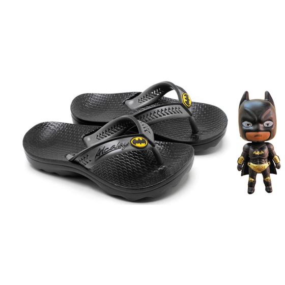 Imagem de Kit Chinelo Infantil Batman Alcalay Anatomico com Boneco