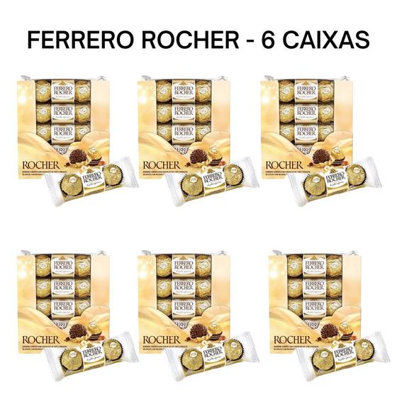 Imagem de Kit Chocolate Bombom Ferrero Rocher - 6 Caixas