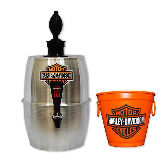 Kit Chopeira + Balde Cerveja Harley Davidson Home Bar Decore Fácil