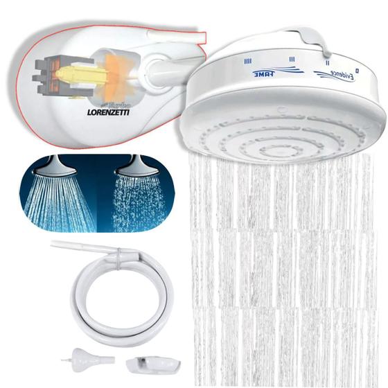 Kit Chuveiro Fame Evidence Multitemp 6800w 220v + Pressurizador Maxi ...