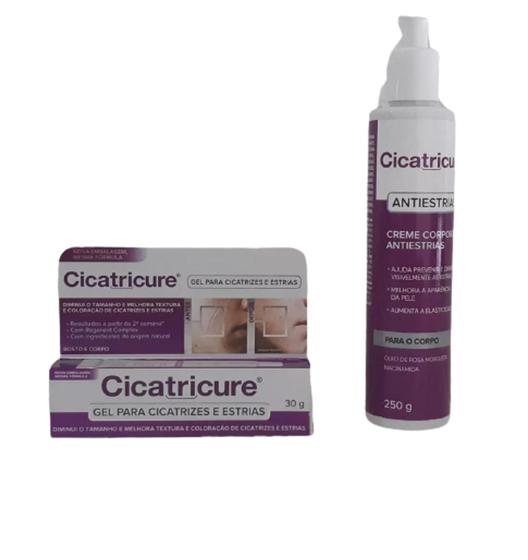 Imagem de Kit Cicatricure Gel 30g + Cicatricure Creme Antiestrias 250g