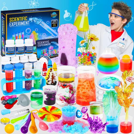 Imagem de Kit científico Kuovei 80 experimentos de laboratório de ciências com traje 6+