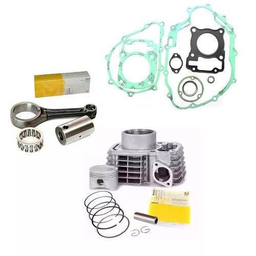 Kit Cilindro Biela Motor Fan Titan 150 Bros Metal Leve Junta Menor preço em Kit Cilindro Biela Motor Fan Titan 150 Bros Metal Leve Junta