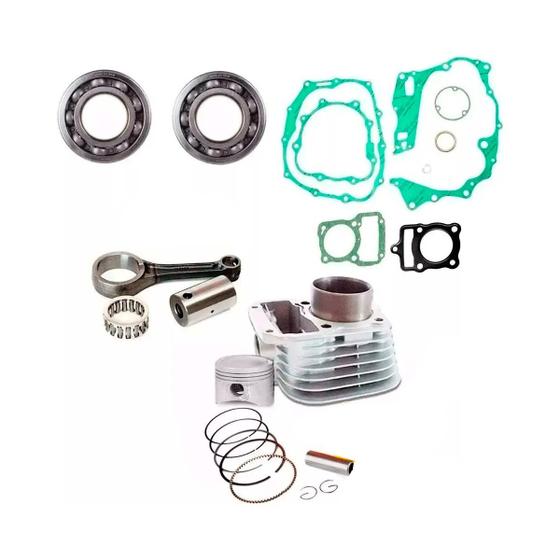 Imagem de Kit Cilindro Biela PISTAO Motor Cg Fan Titan 125 2002/2008