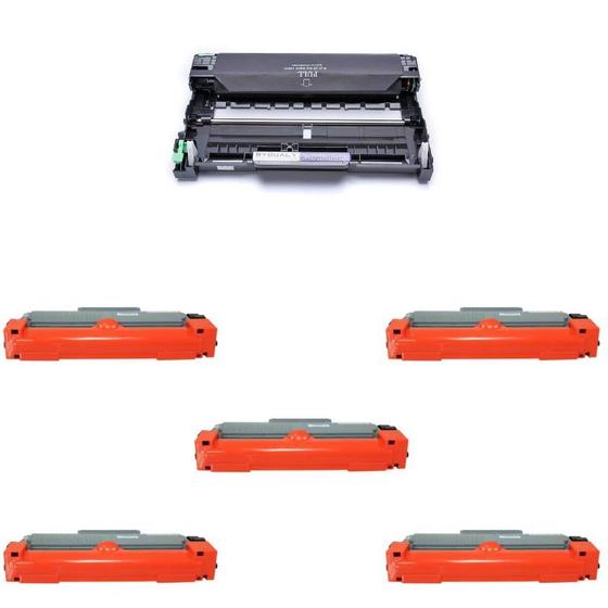 Imagem de Kit Cilindro Compatível Dr420 + 5x Toner Tn450 Tn420 Tn410