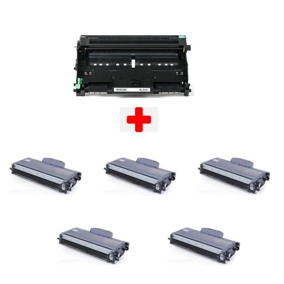 Imagem de Kit Cilindro Dr360 + 5 Toner Tn330 Tn360 DCP7070 HL2140 7040