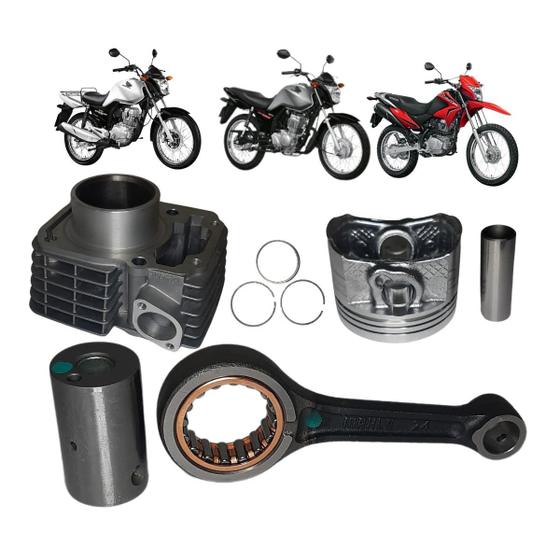 Imagem de Kit Cilindro Kit Biela Honda NXR 125 2010 A 2022 Mahle