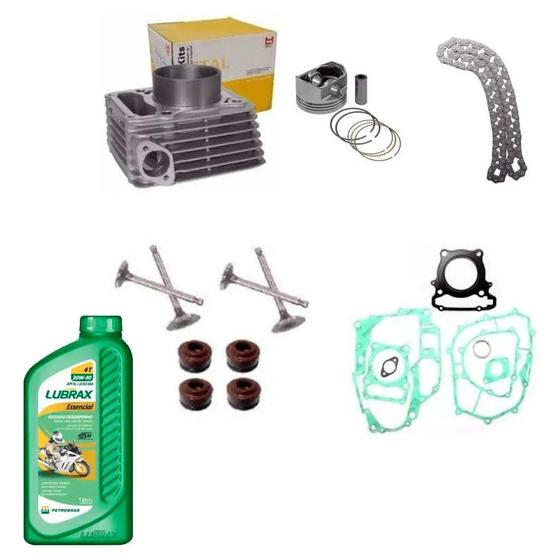 Kit Cilindro Motor Completo Cbx 250 Twister Tornado Com Oleo METAL