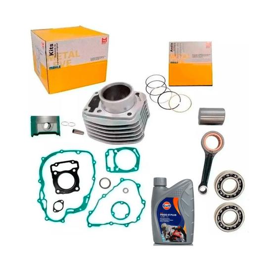 Imagem de Kit Cilindro Motor Pistao Rolamento Biela oleo Nxr 160 bros