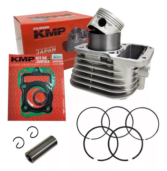 Imagem de Kit Cilindro Pistão Anél Cg125 Titan 125 1991 Até 2001 Kmp