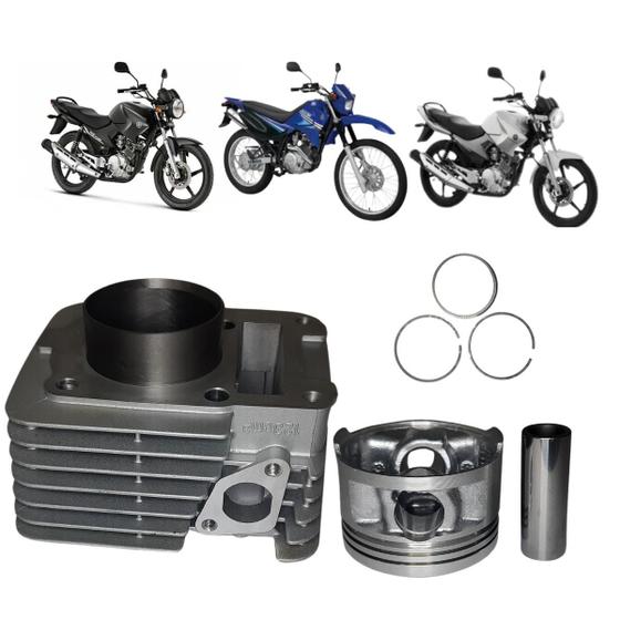 Imagem de Kit Cilindro Yamaha XTZ 125 0.1 L 2V OHC 2002 A 2015 Mahle