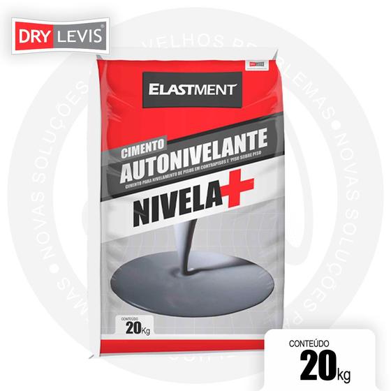 Imagem de Kit Cimento Autonivelante Nivela+ 20KG Branco 10 unidades