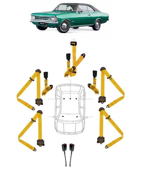 Imagem de Kit cinto de segurança COMPLETO para CHEVROLET OPALA + fechos