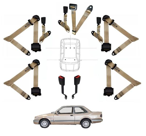 Imagem de Kit cinto de segurança COMPLETO para VOLKSWAGEN APOLO + fechos