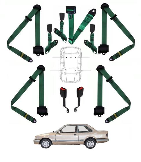 Imagem de Kit cinto de segurança COMPLETO para VOLKSWAGEN APOLO + fechos