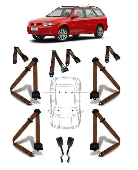 Imagem de Kit cinto de segurança COMPLETO para VOLKSWAGEN PARATI + fechos