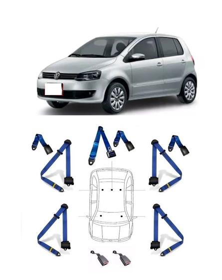 Imagem de Kit cinto de segurança COMPLETO para VOLKSWAGEN SPACEFOX + fechos