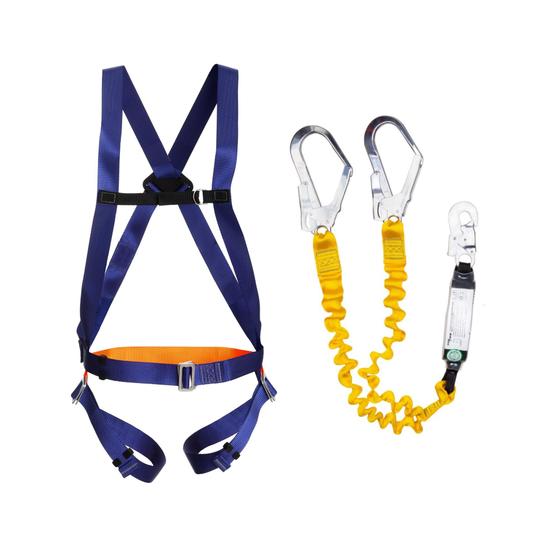 Imagem de KIT Cinto Paraquedista 1 Ponto + Talabarte Duplo Y com ABS - C.A 46891 - SAFE CINTOS